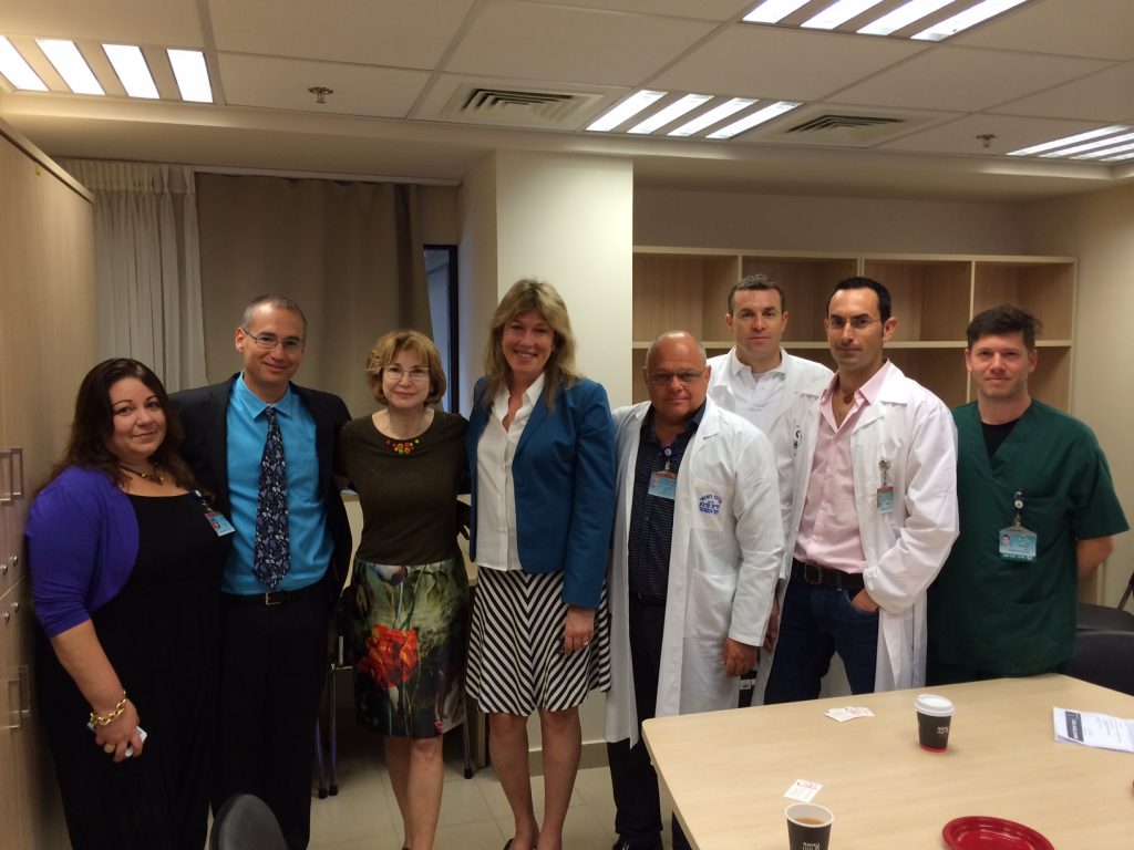 Dr. Bowers at Sheba Hospital in Tel Hashomer, May 2014