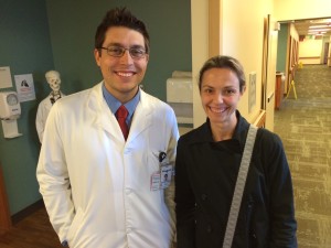 Dr Matheus Manica and Dr Marta Bizic visited us in April 2014